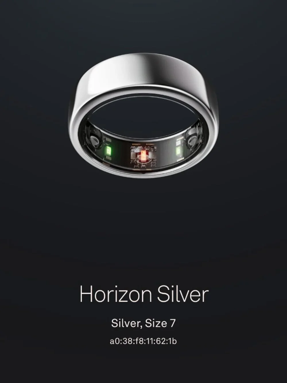 Oura Ring Gen3 Horizon — Silver — Size 7